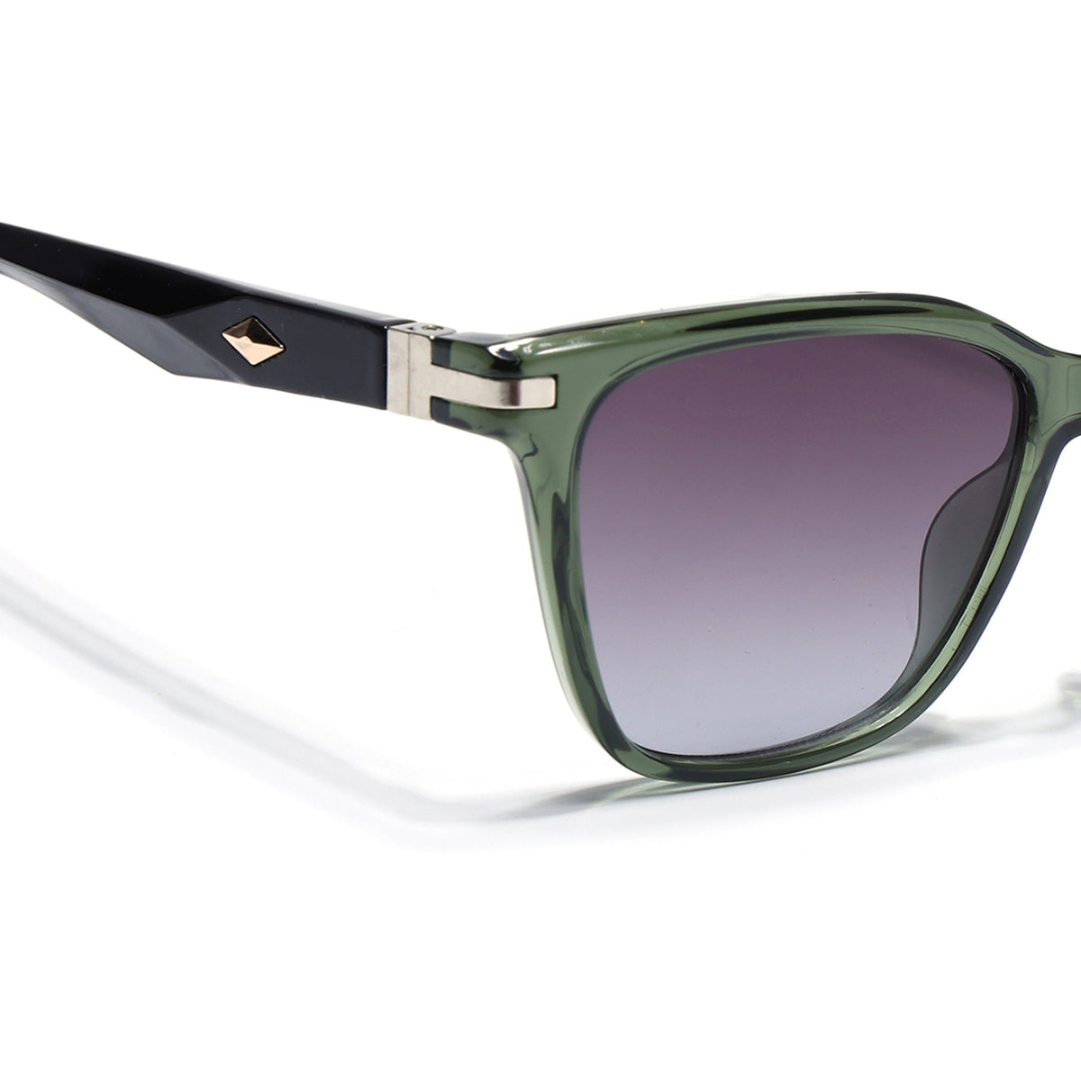 Eyejack Olive Square Sunglasses for Men and Women - Style L774 - view 5