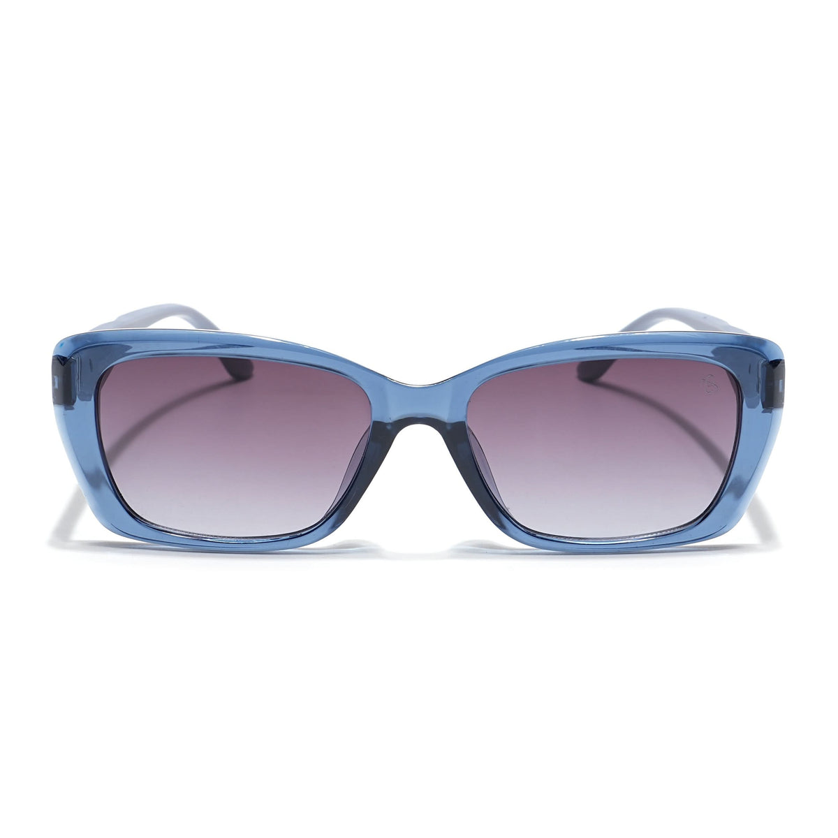Eyejack Blue Rectangle Sunglasses for Men and Women - view 4