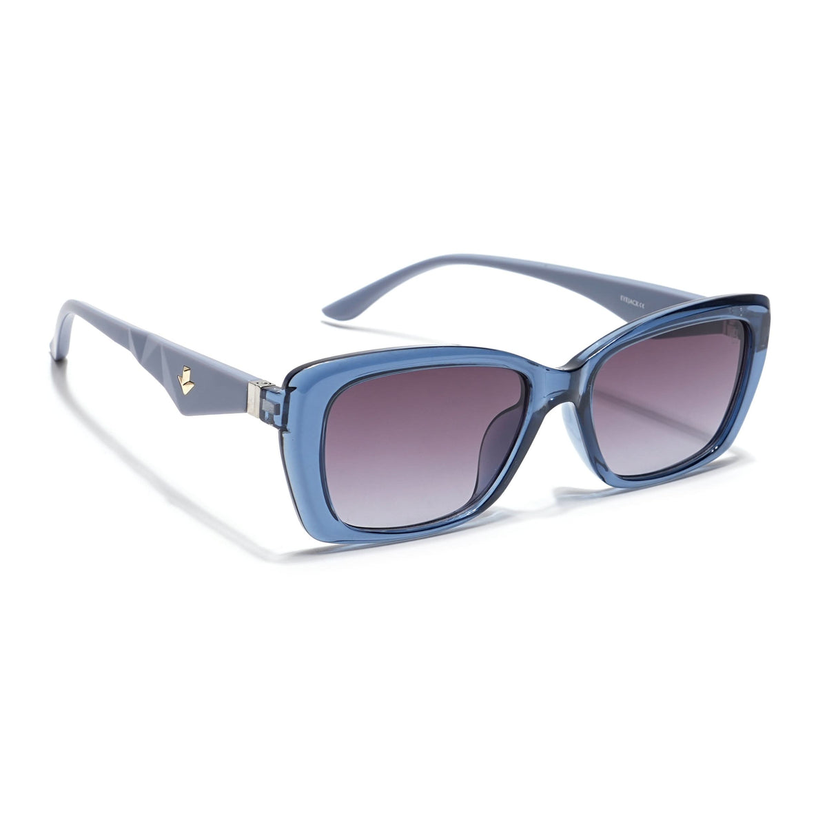 Eyejack Blue Rectangle Sunglasses for Men and Women - view 2