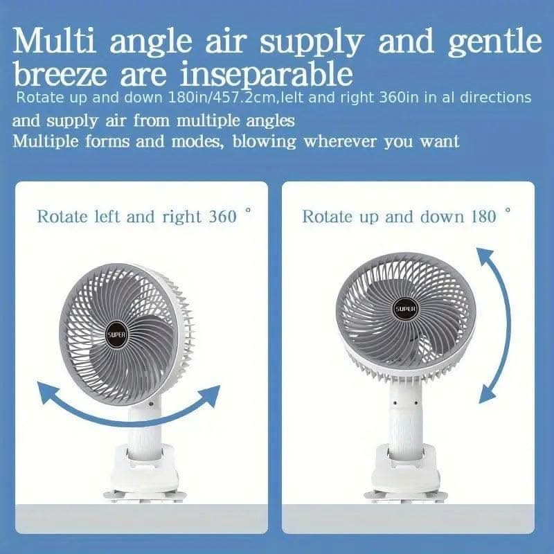 USB Rechargeable Small Hanging Mini Handheld Electric Fan - HalfPe