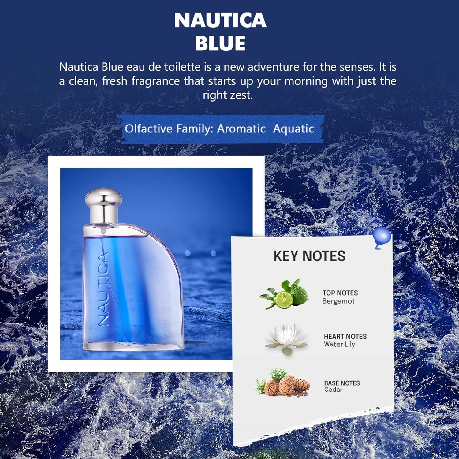Nautica Blue Eau De Toilette, 100 ml