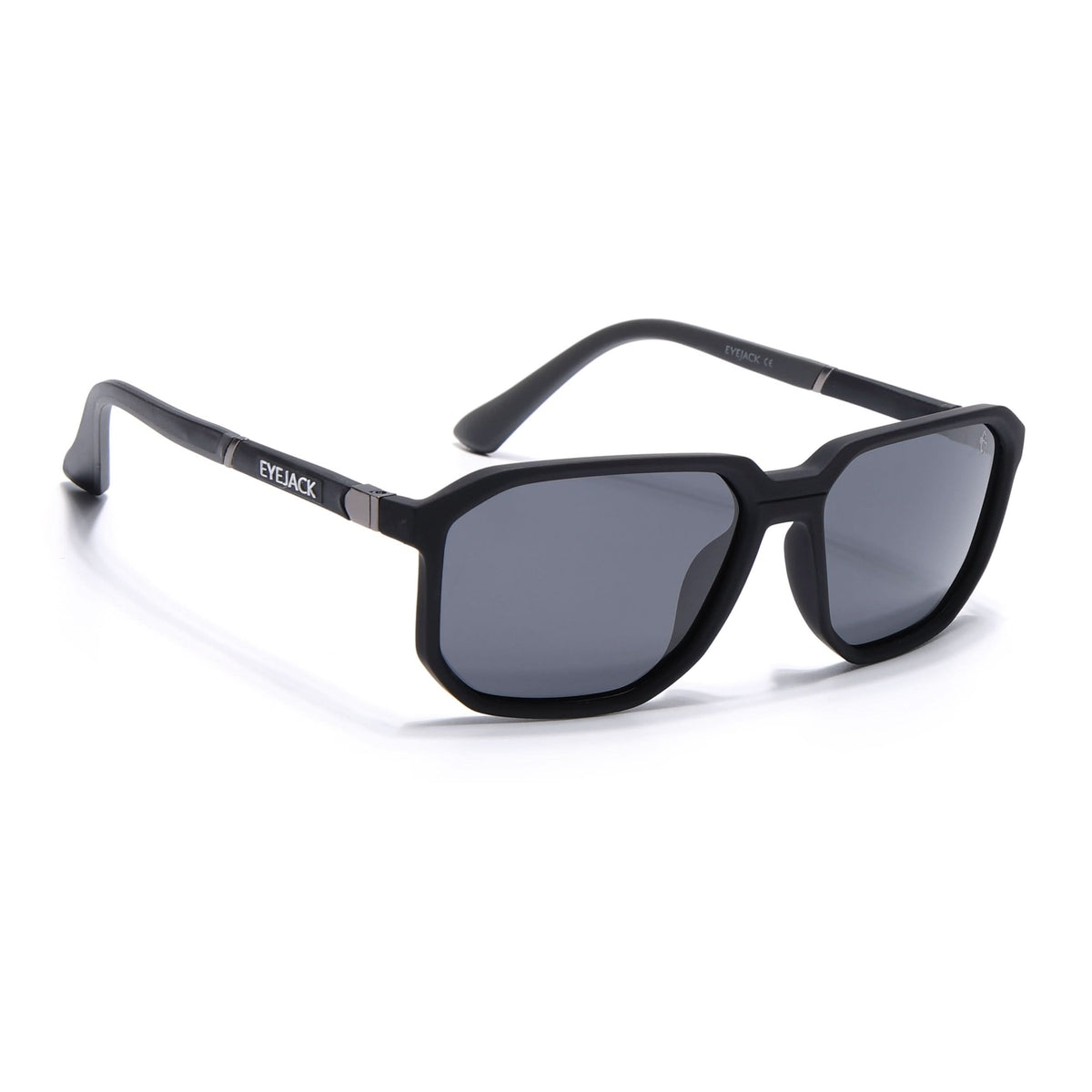 Eyejack Black Wayfarer Sunglasses for Men and Women - Style 1137 - view 2