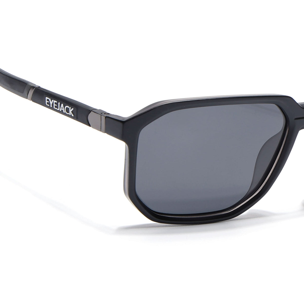 Eyejack Matte Black Wayfarer Sunglasses for Men and Women - Style 1138 - view 5