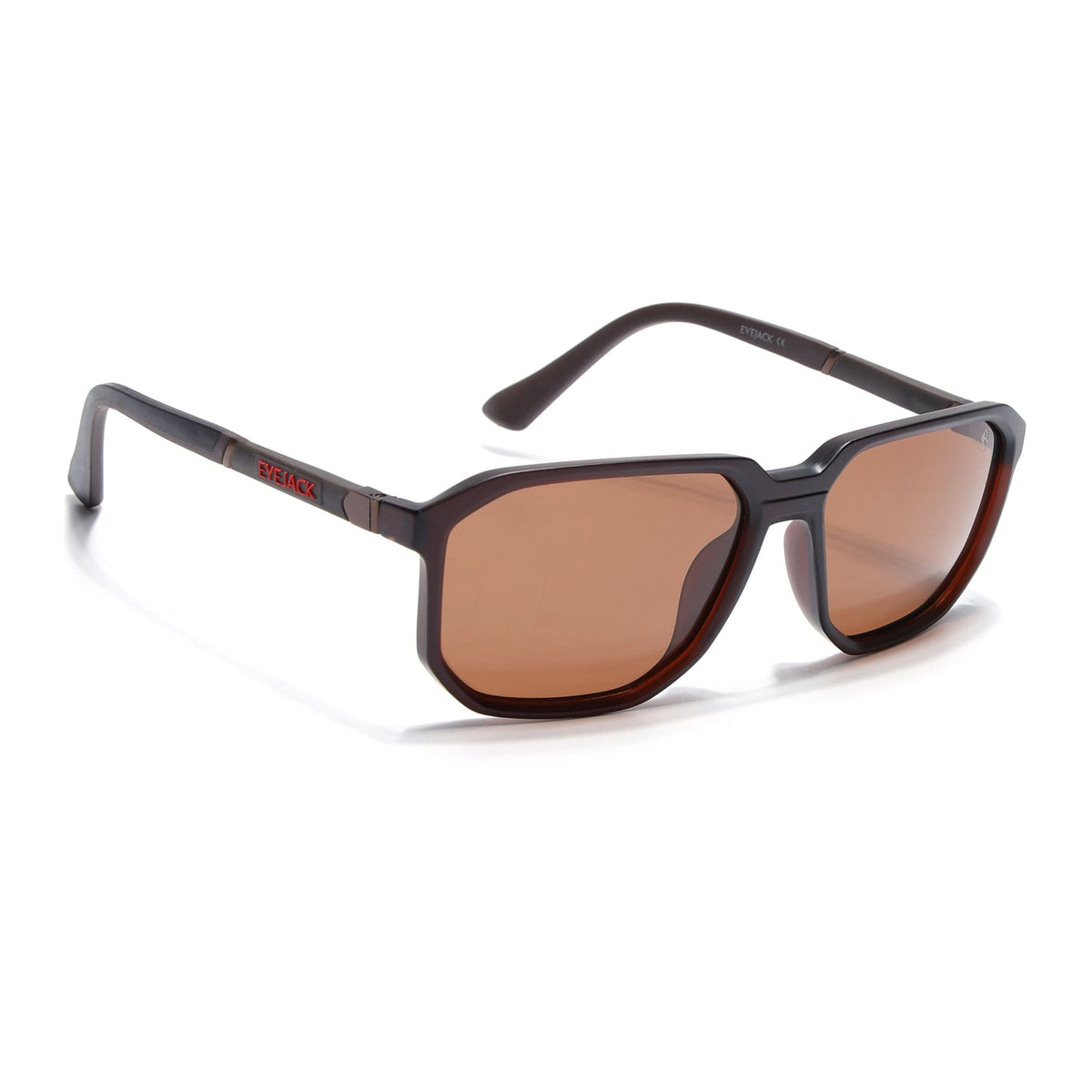 Eyejack Brown Wayfarer Sunglasses for Men and Women - Style 1139 - view 2