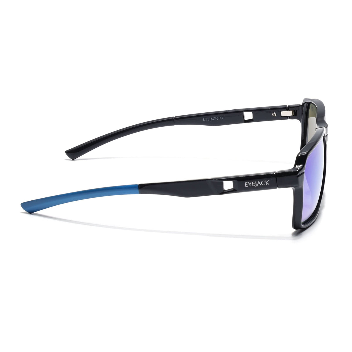 Torque Shine Black Wayfarer Sunglasses for Men and Women - Style 1144 - view 5