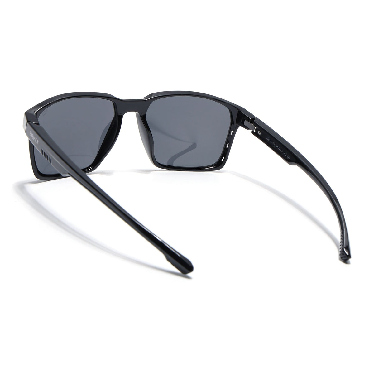 Eyejack Black Square Sunglasses for Men and Women - Style 1147 - view 6