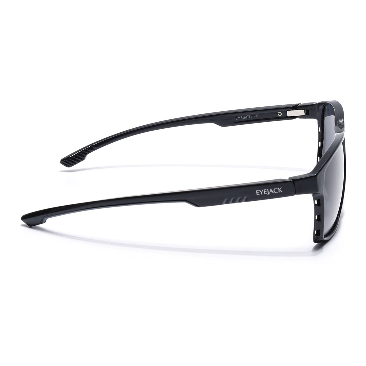 Eyejack Black Square Sunglasses for Men and Women - Style 1147 - view 7