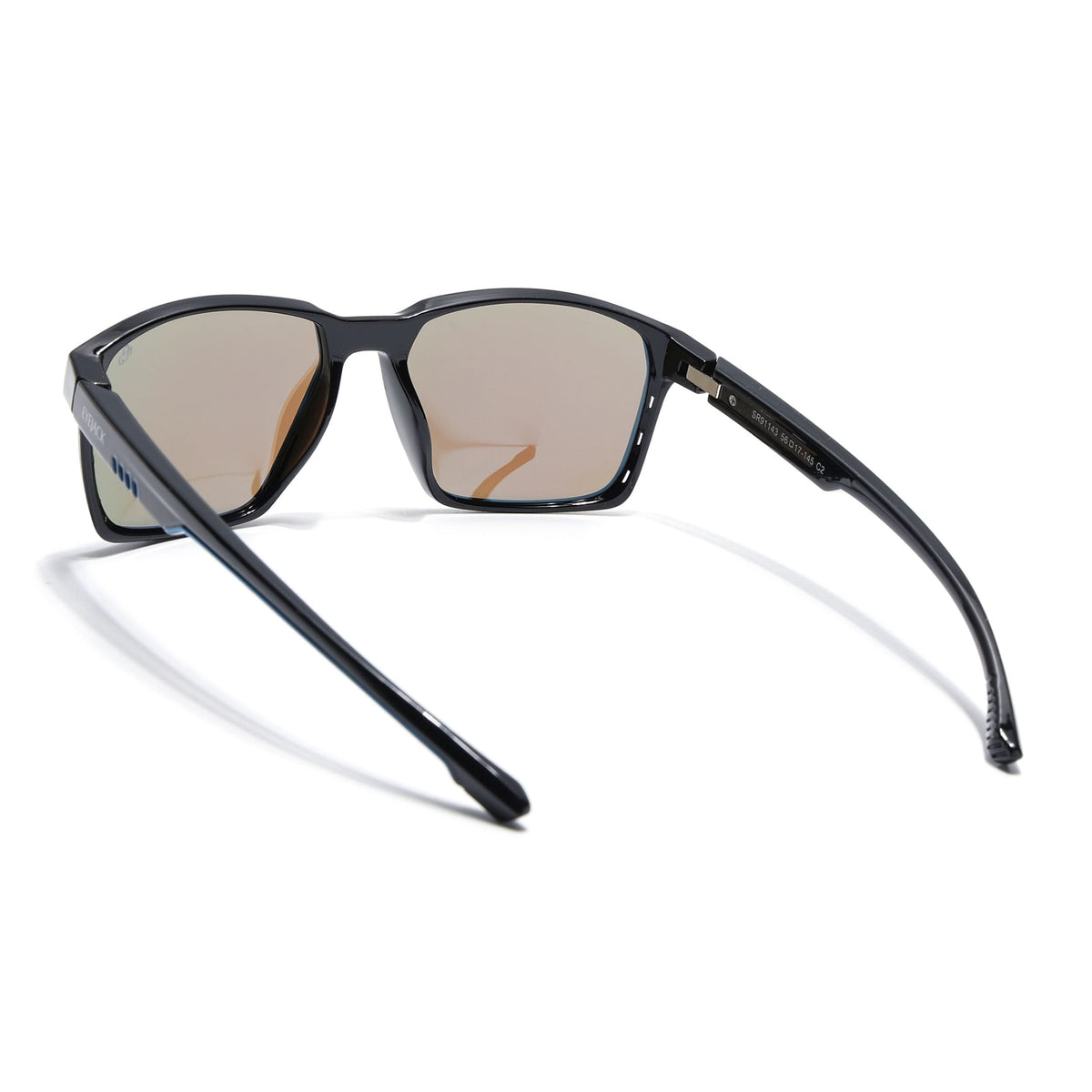 Eyejack Shine Black Square Sunglasses for Men and Women - Style 1149 - view 4