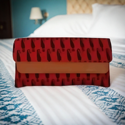 Right choice women hand clutch (maroon)