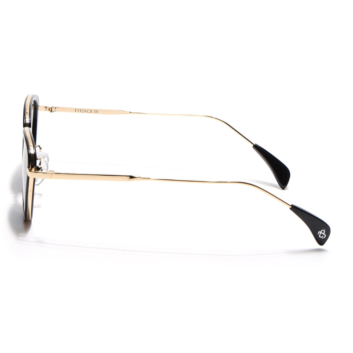 Eyejack Black & Golden Cateye Sunglasses for Men and Women - Style 1103 - view 6