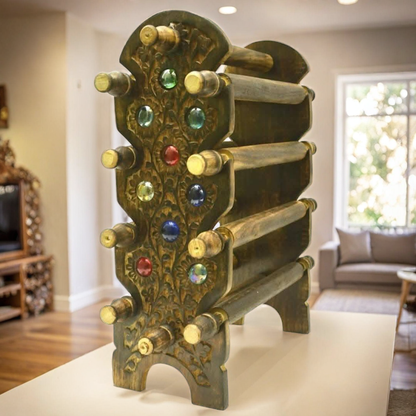 Santarms Wooden Stand for Bangles (8 Rods)