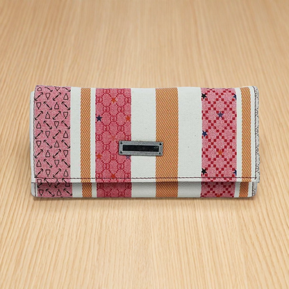 Women’s Printed Striped Envelope Wallet