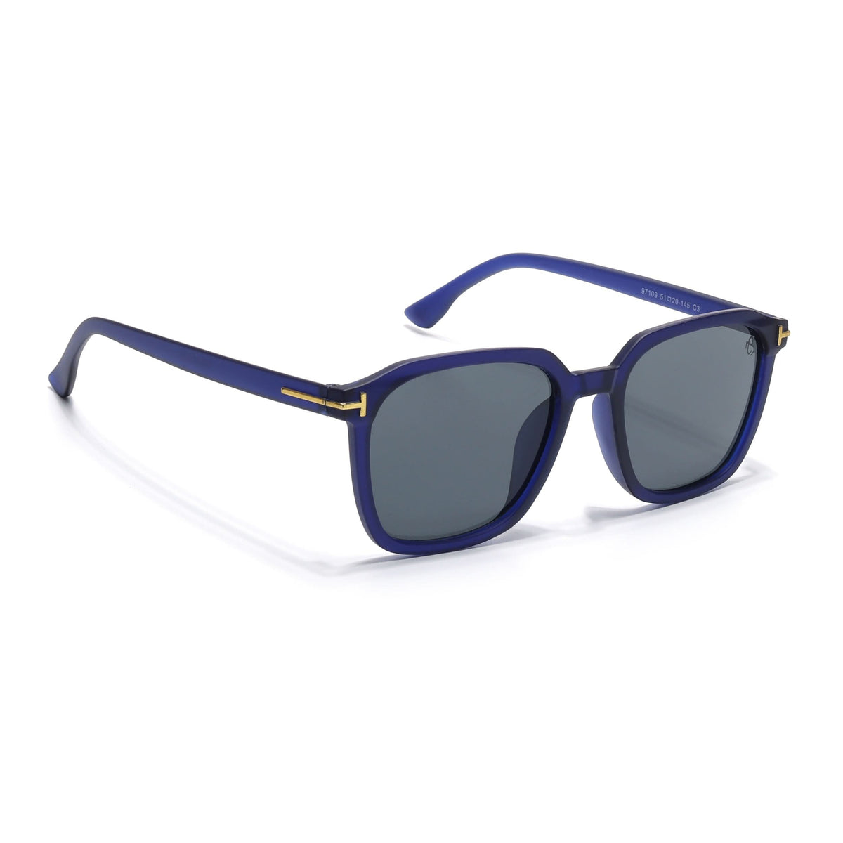Eyejack Blue Square Sunglasses for Men and Women - Style 1063 - view 2