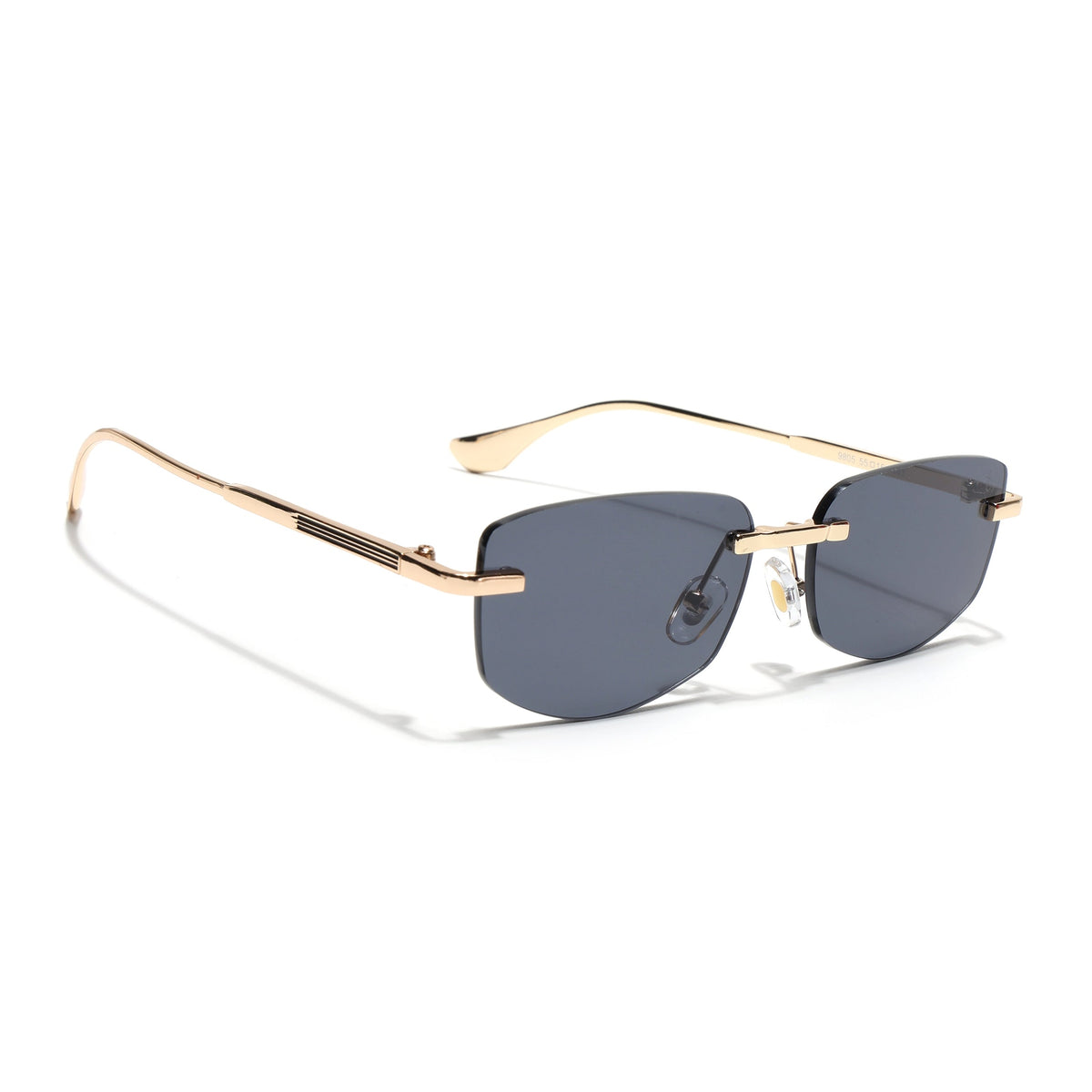 Essence Royal Golden Rimless Sunglasses for Men and Women - Style 2541 - view 2