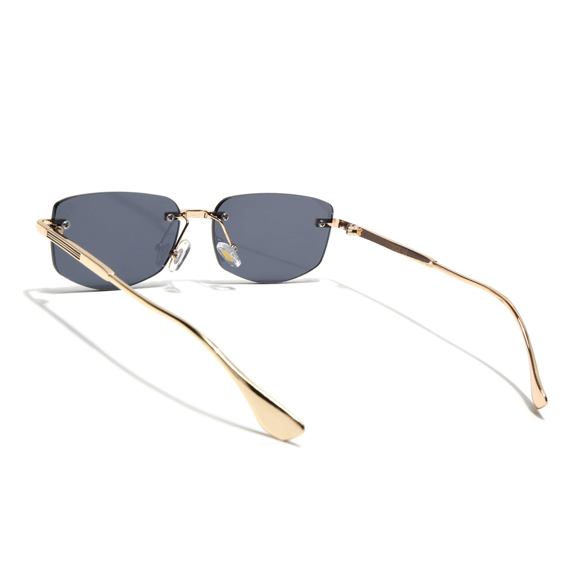 Essence Royal Golden Rimless Sunglasses for Men and Women - Style 2541 - view 6