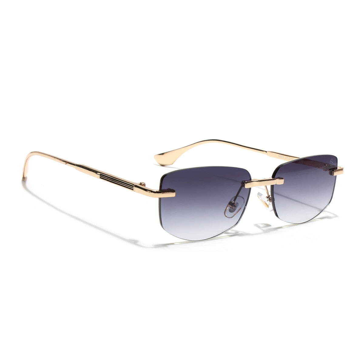 Essence Royal Golden Rimless Sunglasses for Men and Women - Style 2542 - view 2