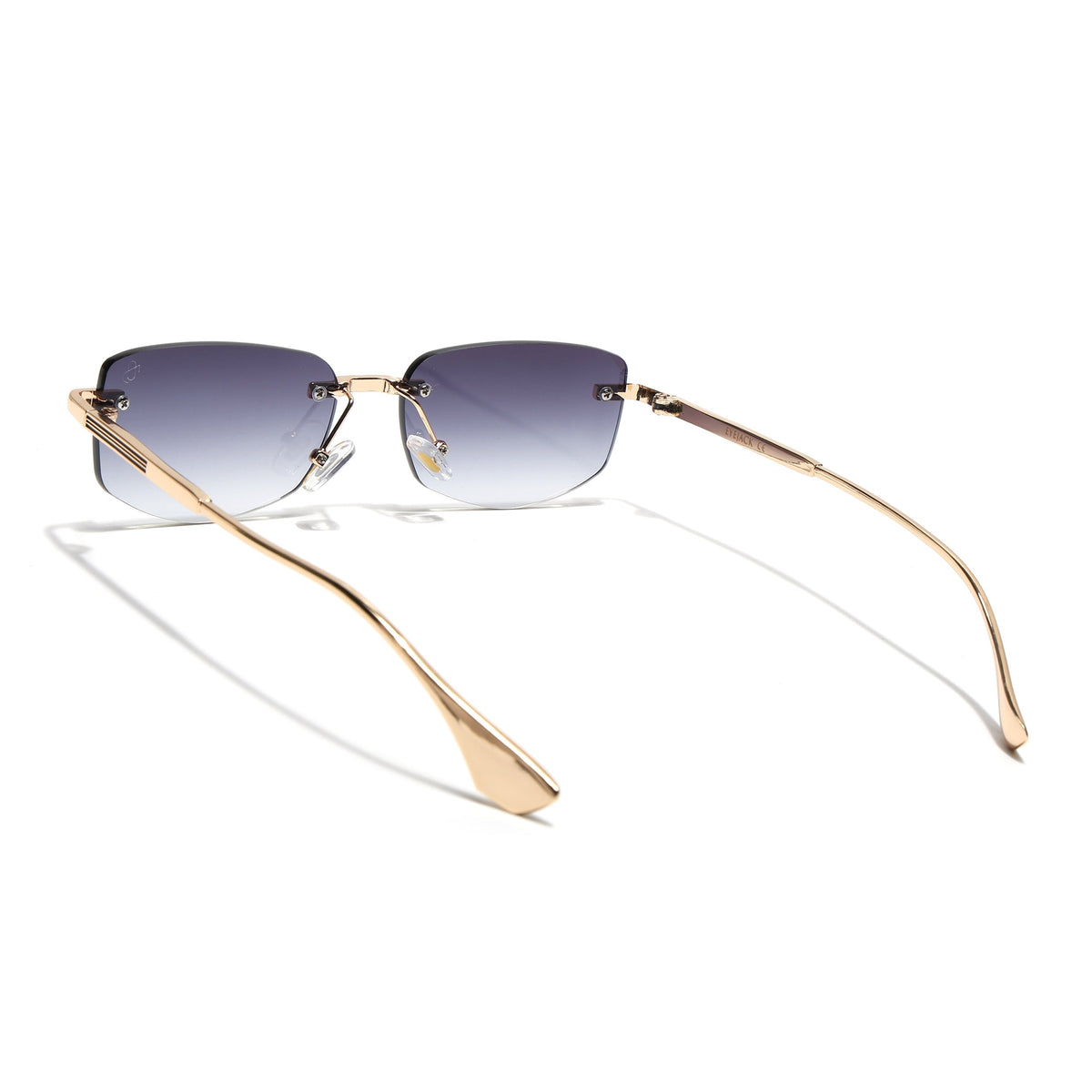 Essence Royal Golden Rimless Sunglasses for Men and Women - Style 2542 - view 6