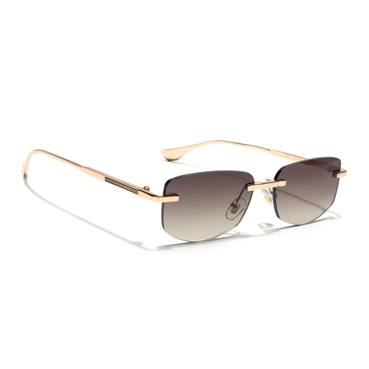 Essence Royal Golden Rimless Sunglasses for Men and Women - Style 2543 - view 2