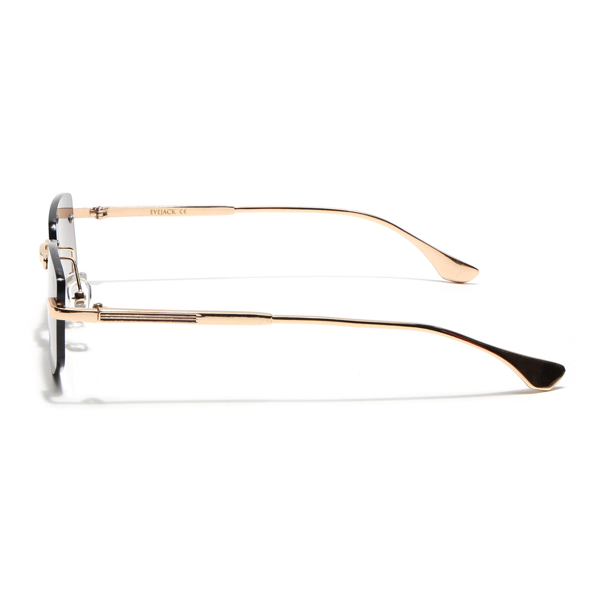 Essence Royal Golden Rimless Sunglasses for Men and Women - Style 2543 - view 7
