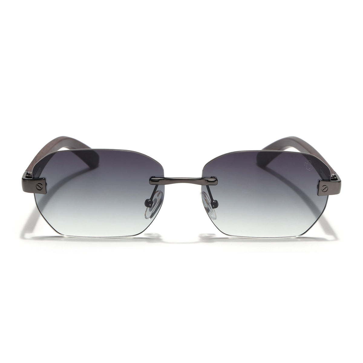 Essence Amber Grey Rimless Sunglasses for Men and Women - view 5