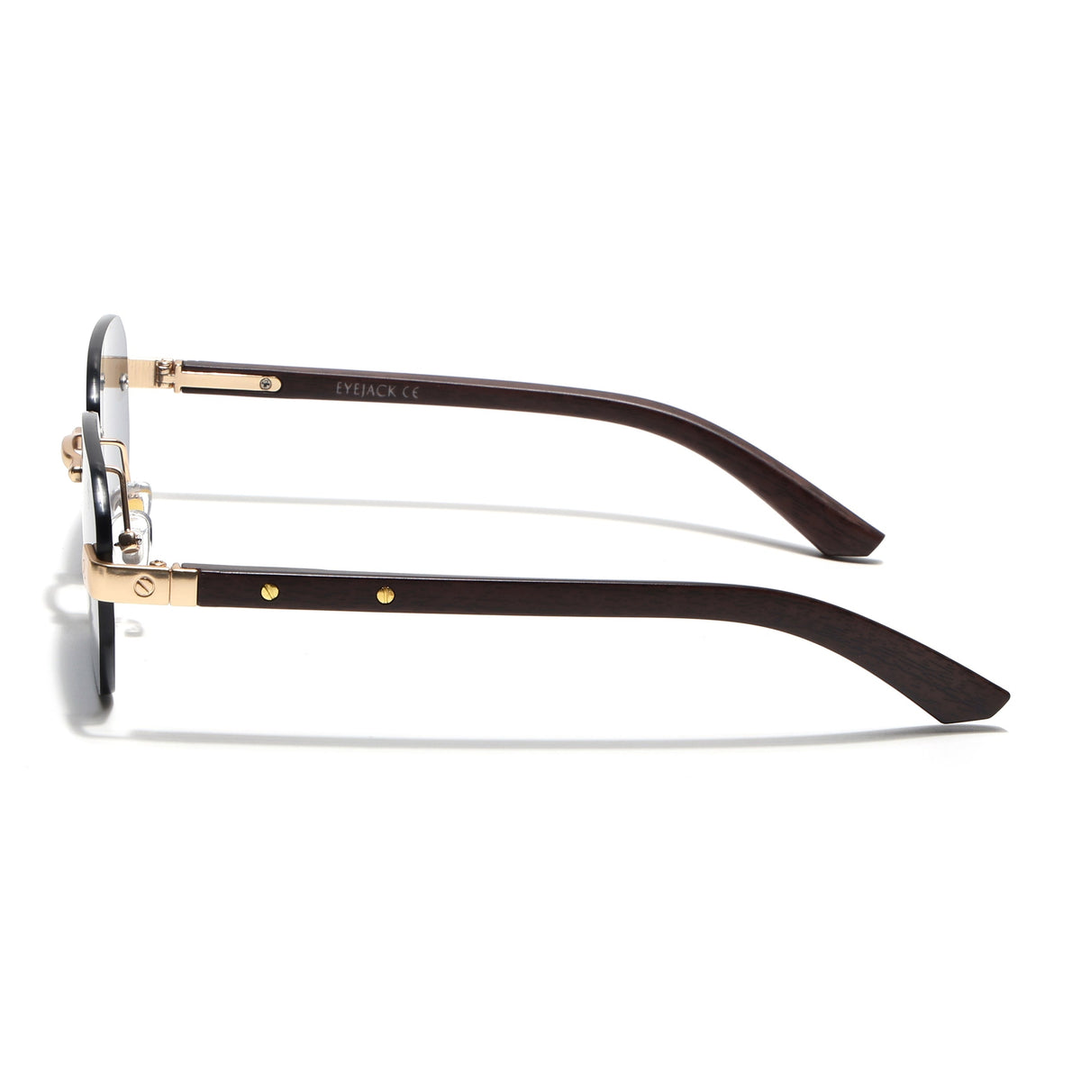 Essence Amber Golden Rimless Sunglasses for Men and Women - Style 2547 - view 7