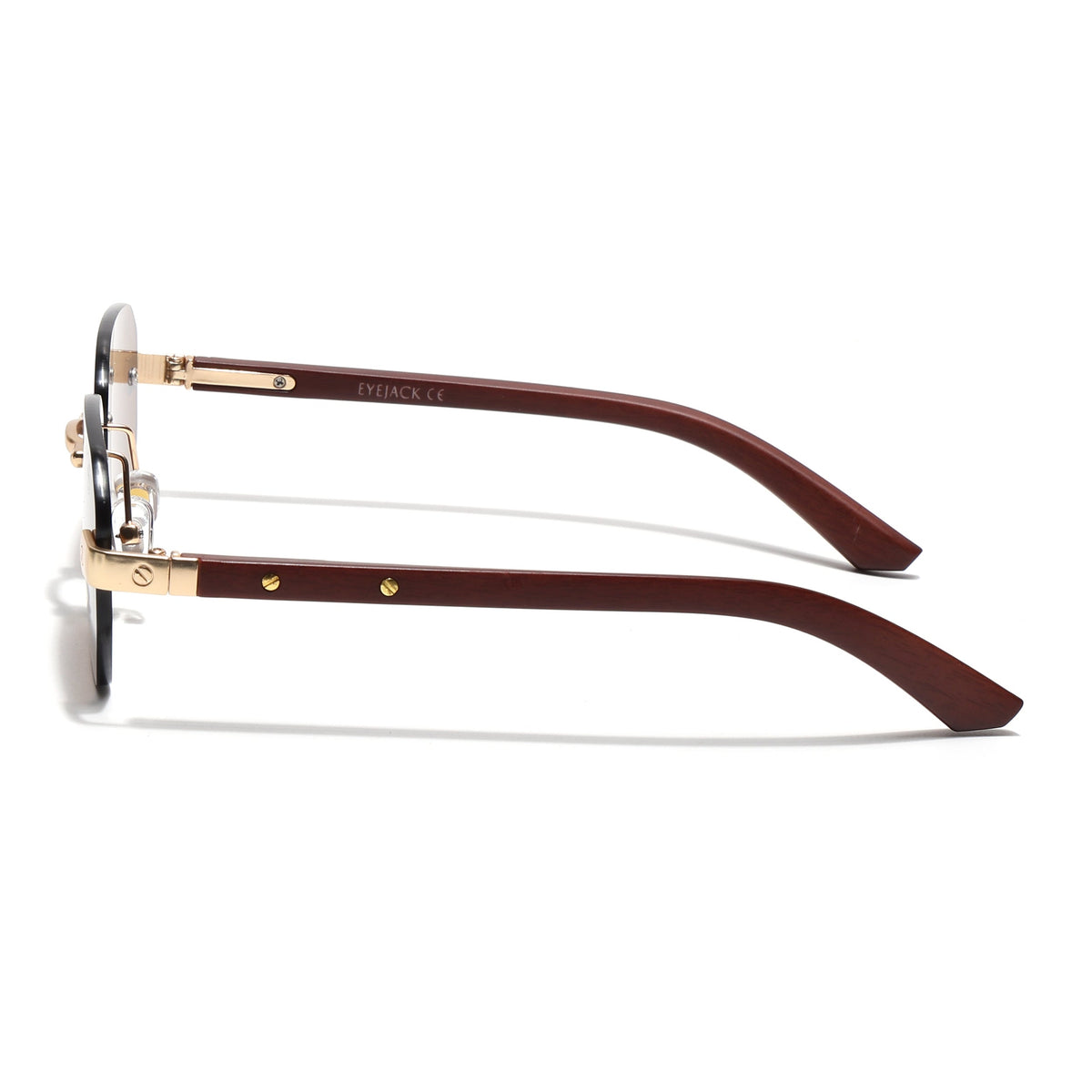 Essence Amber Golden Rimless Sunglasses for Men and Women - Style 2550 - view 7