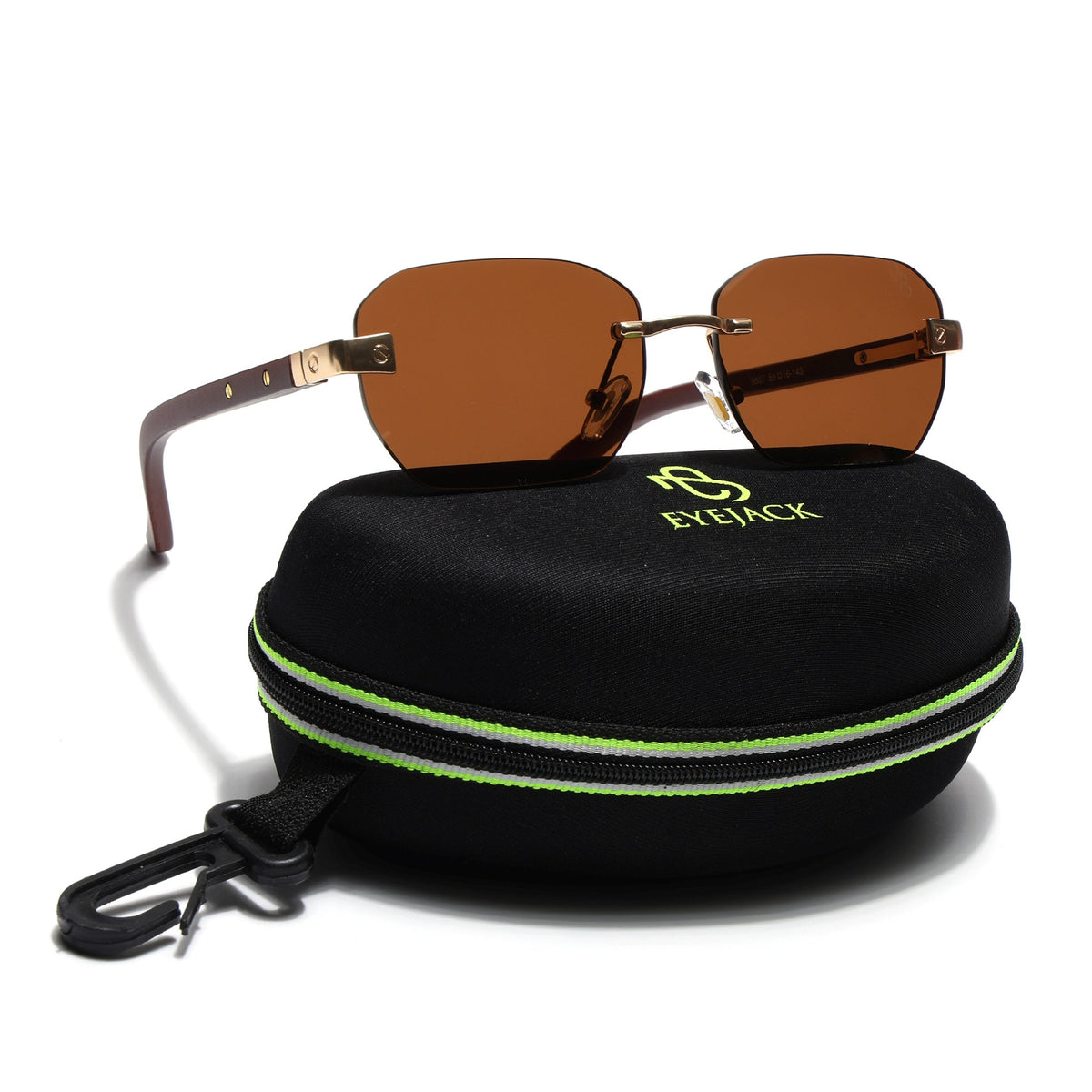 Essence Amber Golden Rimless Sunglasses for Men and Women - Style 2550 - view 8