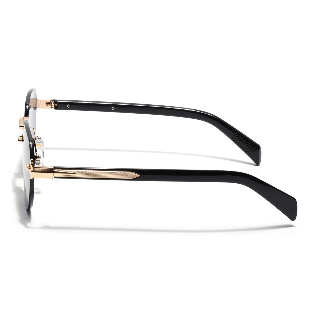 Essence Crown Golden Rimless Sunglasses for Men and Women - Style 2534 - view 7