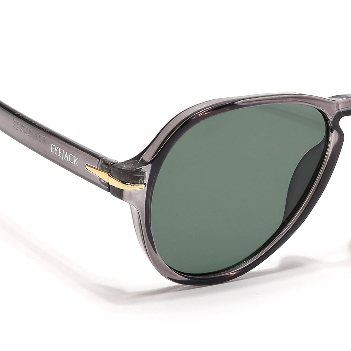 Eyejack Transparent Grey Aviator Sunglasses for Men and Women - view 5