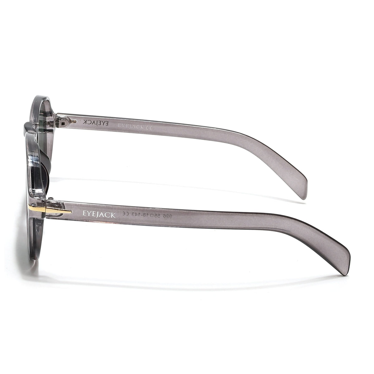 Eyejack Transparent Grey Aviator Sunglasses for Men and Women - view 6