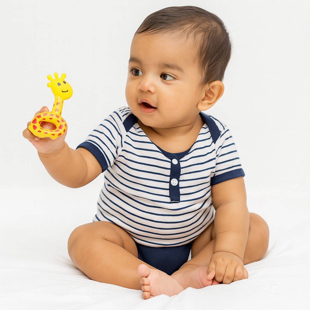 5 Pcs Set Baby Rattle Toys – Safe, Colorful, Lightweight Sound Toys for Infants