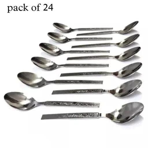 steel spoons for multipurpose use (24pcs) - HalfPe