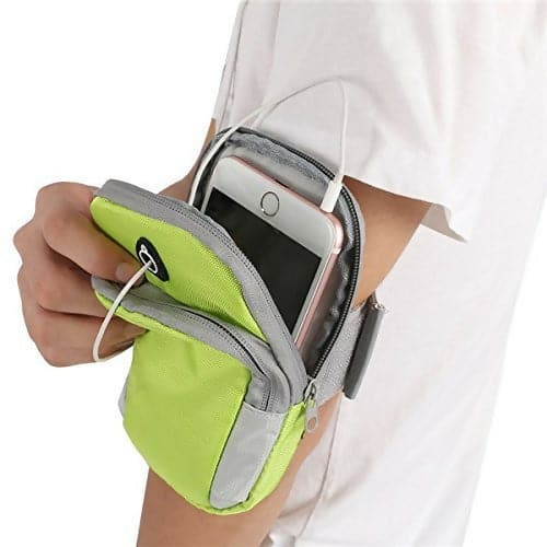 Sports Running Riding Phone Arm Bag Holder (Green)