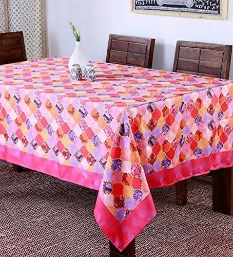 Lushomes Dining Table Cover 6 Seater, Digital Printed Themed Table Cover for 6 Seater (60 x90 inches, Single pc) - HalfPe