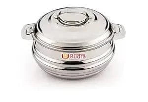 Rudra Baleno Super Blast Super Stainless Steel Insulated Casserole (Multiple Sizes) - HalfPe