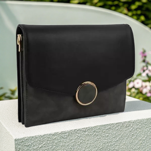 Trendy Women's Sling Bag with comfort (Black/Gray)