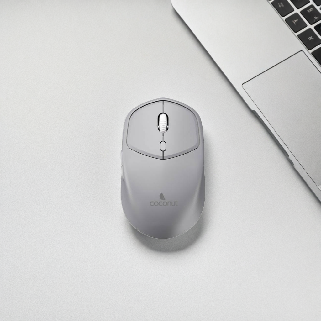 Coconut Jade Wireless Mouse + Bluetooth(Grey)