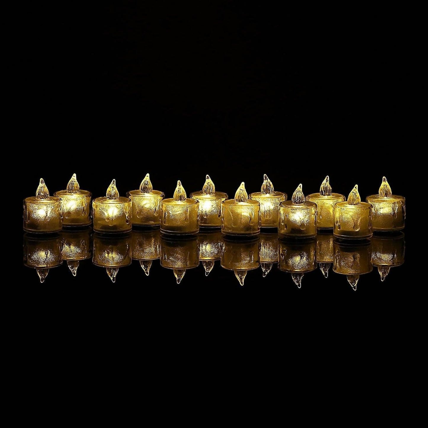 PROSPERRO LUMO by Parkash Candles Flameless and Smokeless Decorative Candles ,Transparent Acrylic Led Tea Light Candle (Pack of 6) - HalfPe