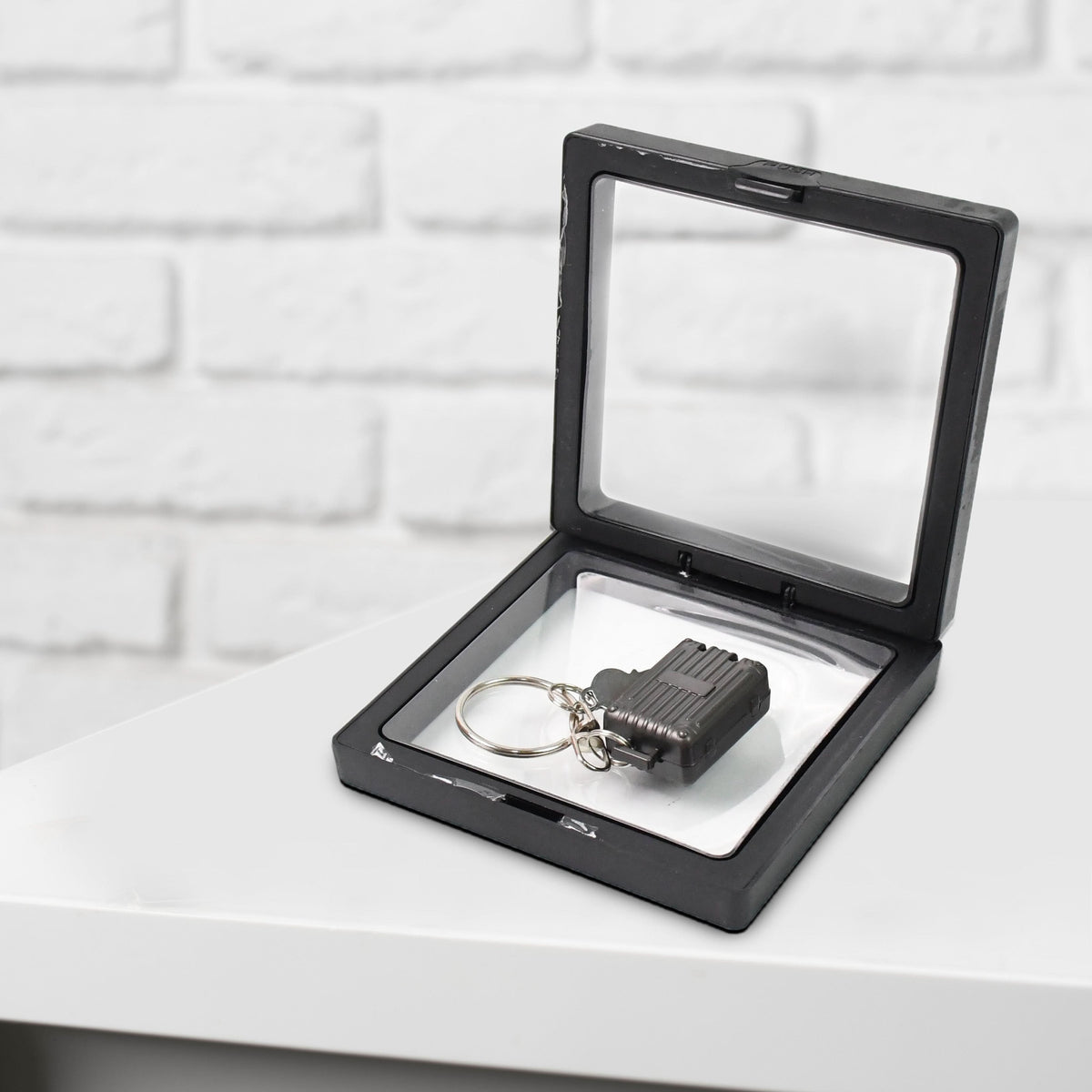 Suitcase Shape Nail Clipper Keychain With Key  3d Floating Frame Display Case (1 Set) HP DD