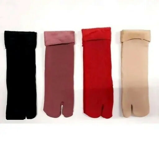 4 pairs  Inside Fur Women socks assorted color2