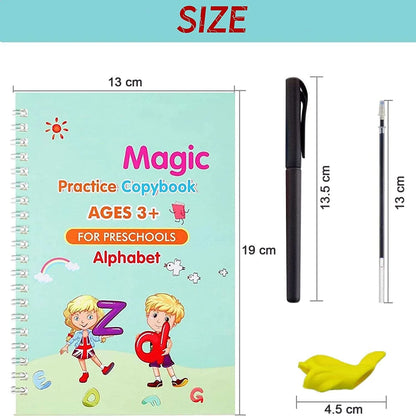 4 Pc Magic Copybook Widely Used By Kids Childrens And Even Adults Also To Write Down Important Things Over It While Emergencies Etc.