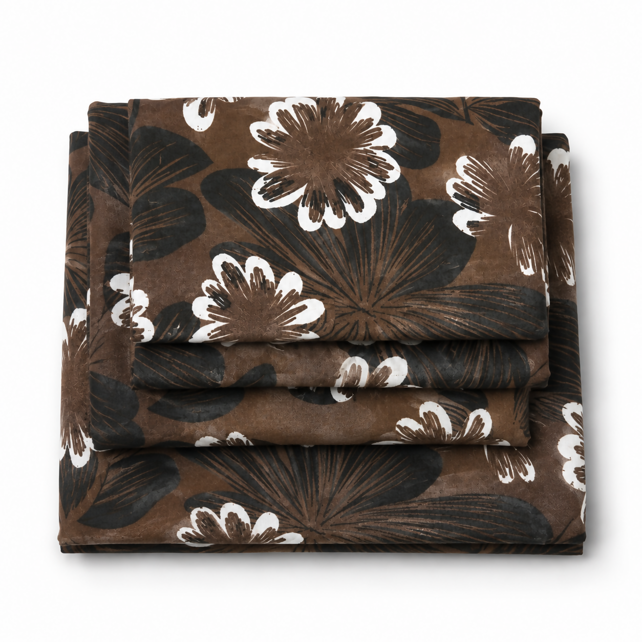 Royal Double Bedsheet Set with 2 Pillow Covers, Double Bed Bedsheet, 220 × 240 cm ( Brown)