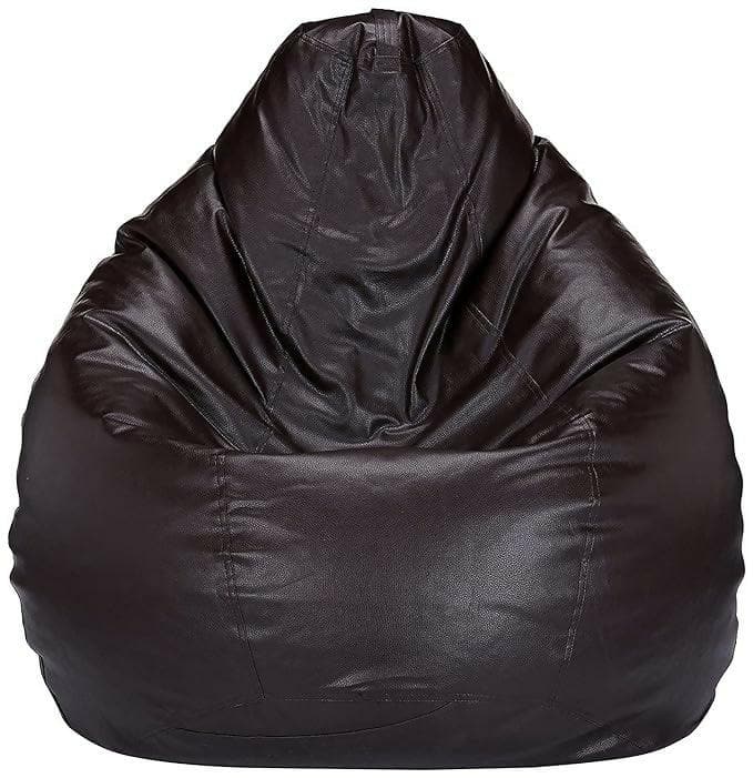 Caddy Full Large Bean Bag Cover Without Beans (Brown) - HalfPe