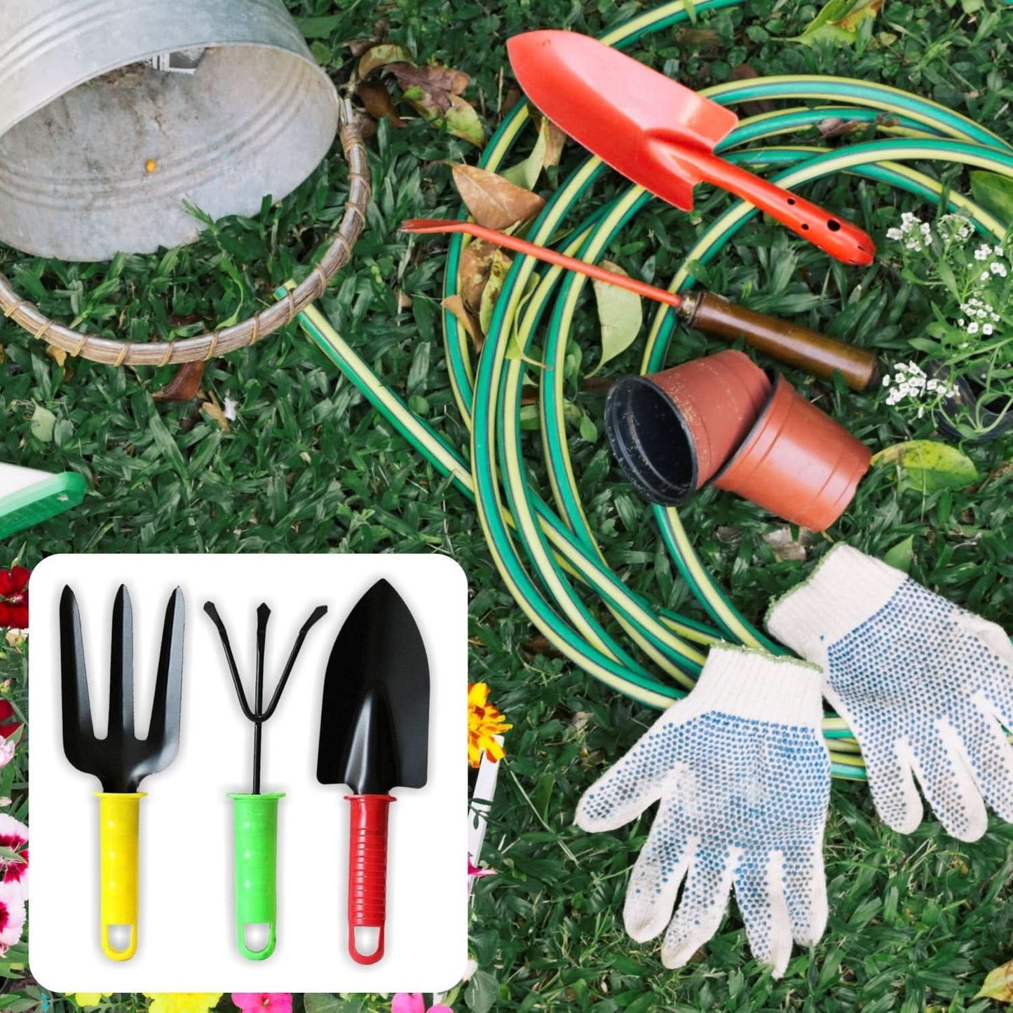 Colorful Garden Tool Set  (3pc)