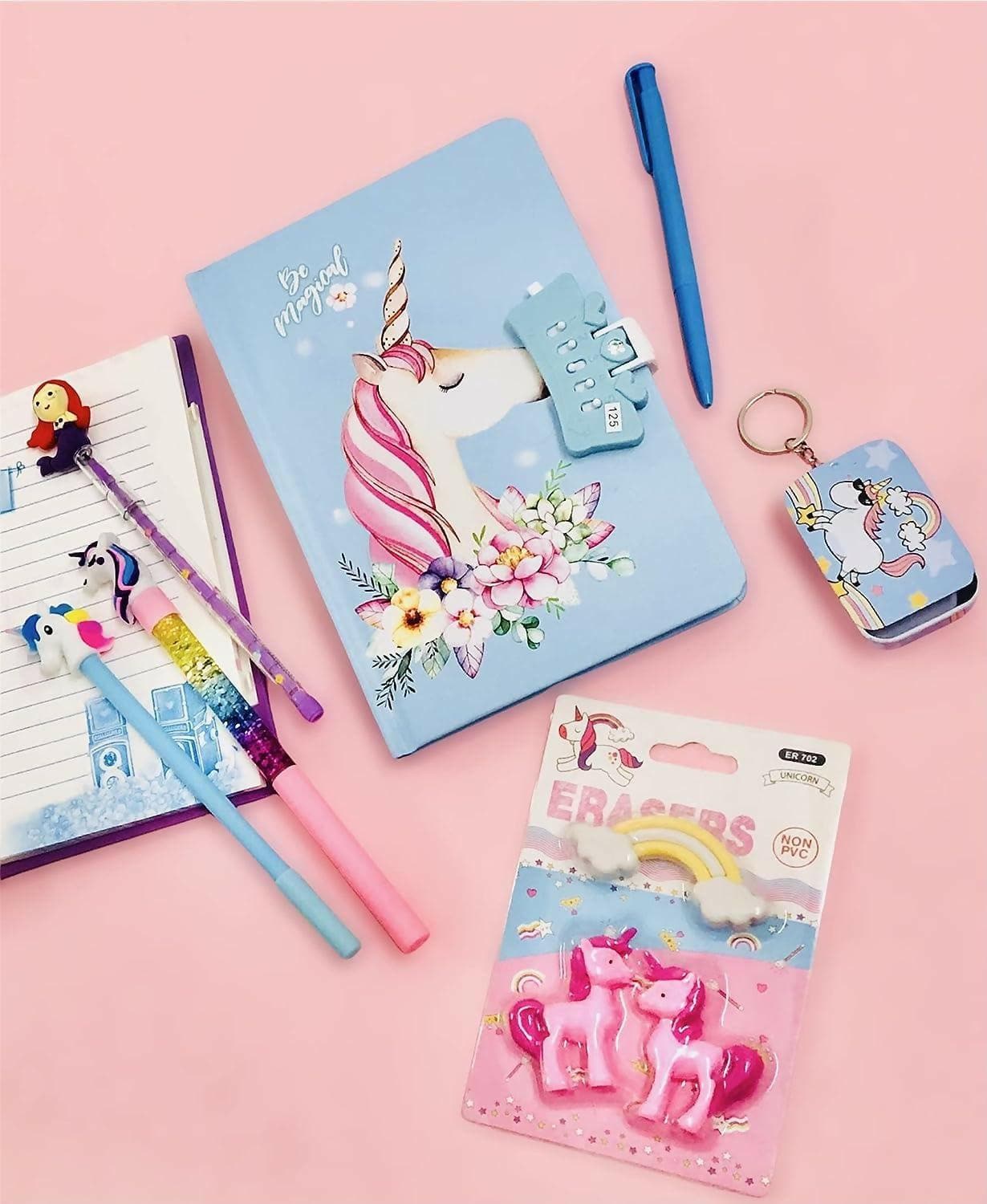 Unicorn Password Diary For Girls Secret Journal Scrapbook - HalfPe