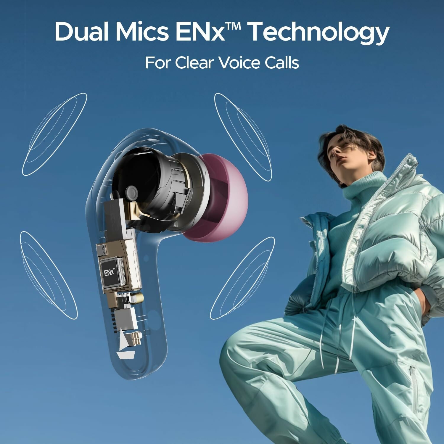 boAt Airdopes 311 Pro, 50H Battery, Fast Charge, Dual Mics ENx Tech, Transparent LID, Low Latency, IPX4, IWP Tech, BT v5.3, Wireless TWS in Ear Earbuds with mic (Multicolour) Halfpe Deals