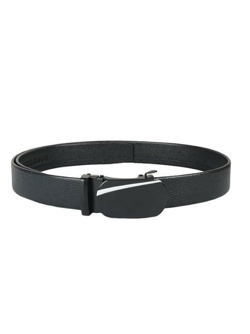 ZEVORA Men's Casual Leather Auto Lock Buckle Belt - HalfPe