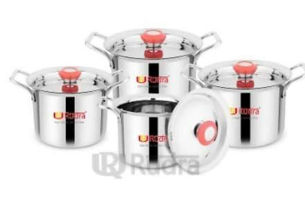 Stain Less Steal Stock Pot (Multiple Sizes) - HalfPe