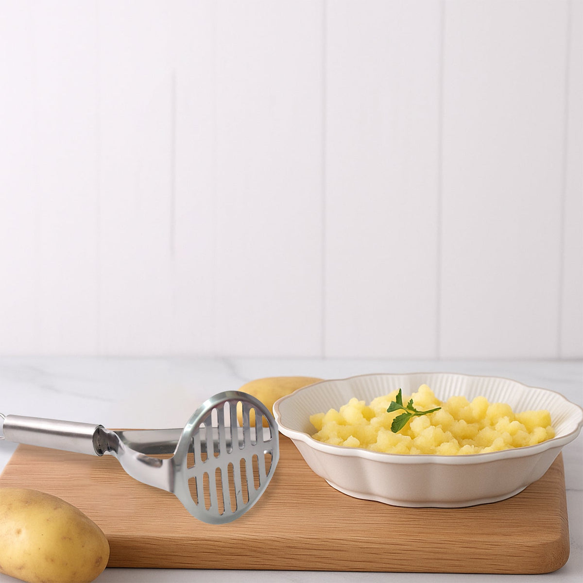 Supermom Stainless Steel Potato Masher With Stylish Handle (1 Pc) HP DD