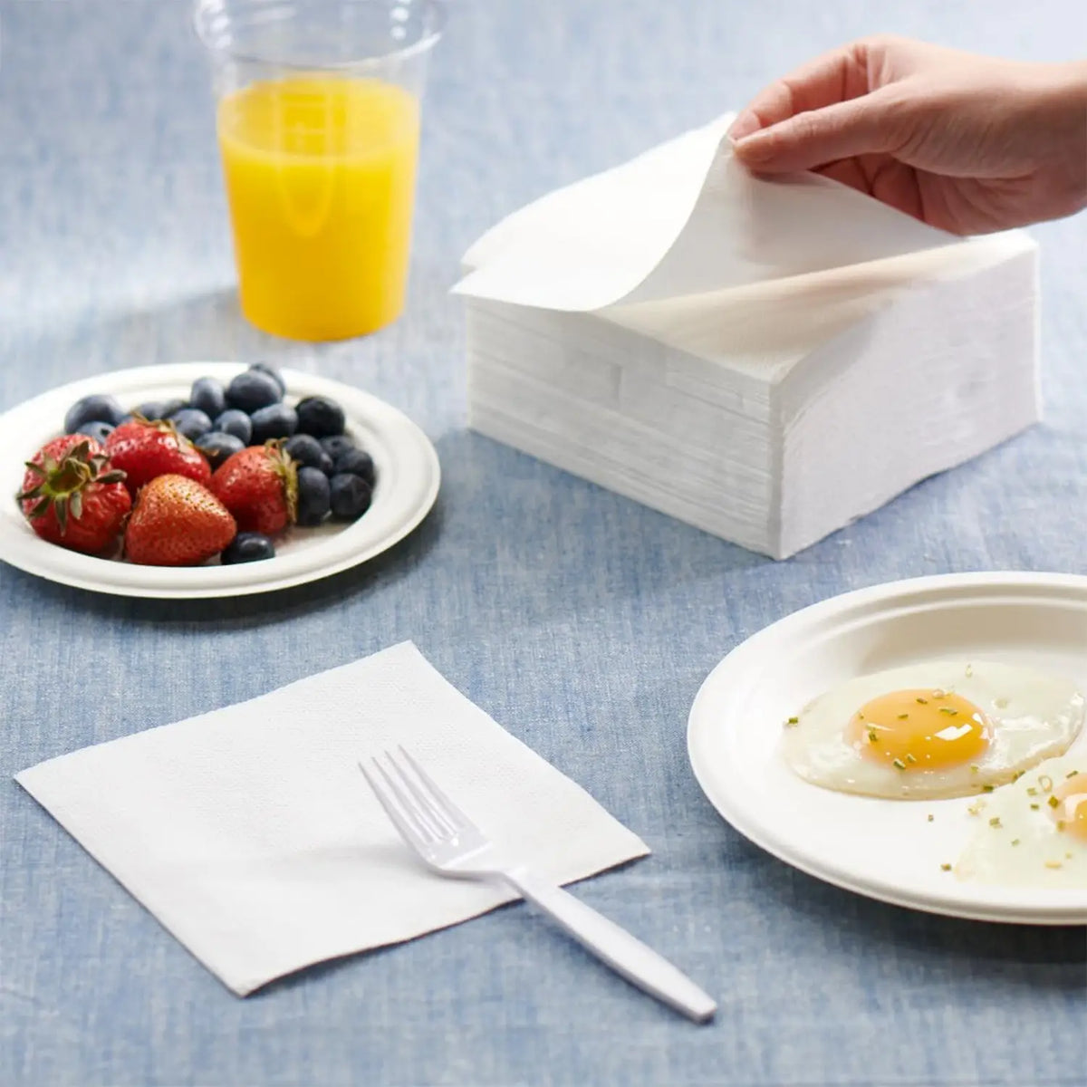 Soft  Absorbent Disposable Tissue Napkins  Paper (75 Pc) HP DD